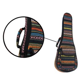 Special National Style 23" Ukelele Ukulele Uke Bag Backpack Case 6mm Cotton Padding Durable Colorful with Adjustable Shoulder Strap for Concert Ukeleles