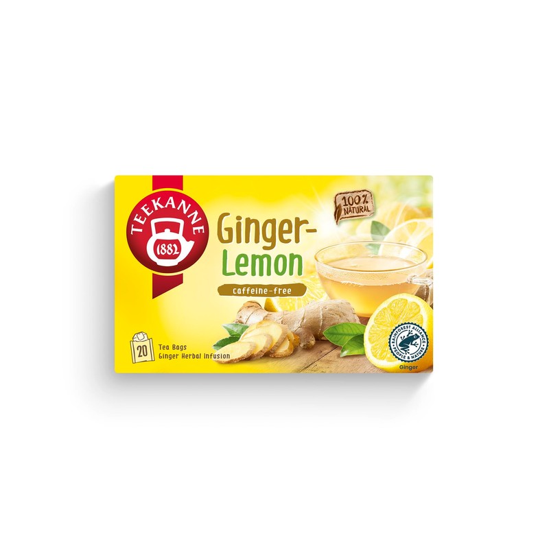 Teekanne World of Ginger and Lemon Herbal Infusion Tea with