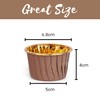 Baking Cup Liners Brown – 100 Pack for Cupcakes Muffins