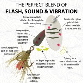 Panther Martin PMWBD_6_ Nature Series Dressed Teardrop Spinners Fishing Lure - Wild Brook - 6 (1/4 oz)