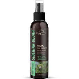 Natural Cedar Oil Spray—Non-Toxic Essential Oil Spray for Home,Lounge,Bathroom,Toilet,Closets,Rooms—Long Lasting Pet Odor Eliminator,Fabric Spray,Cedar Moth Repellent—Safe for Kids & Pets - 1PK4Oz