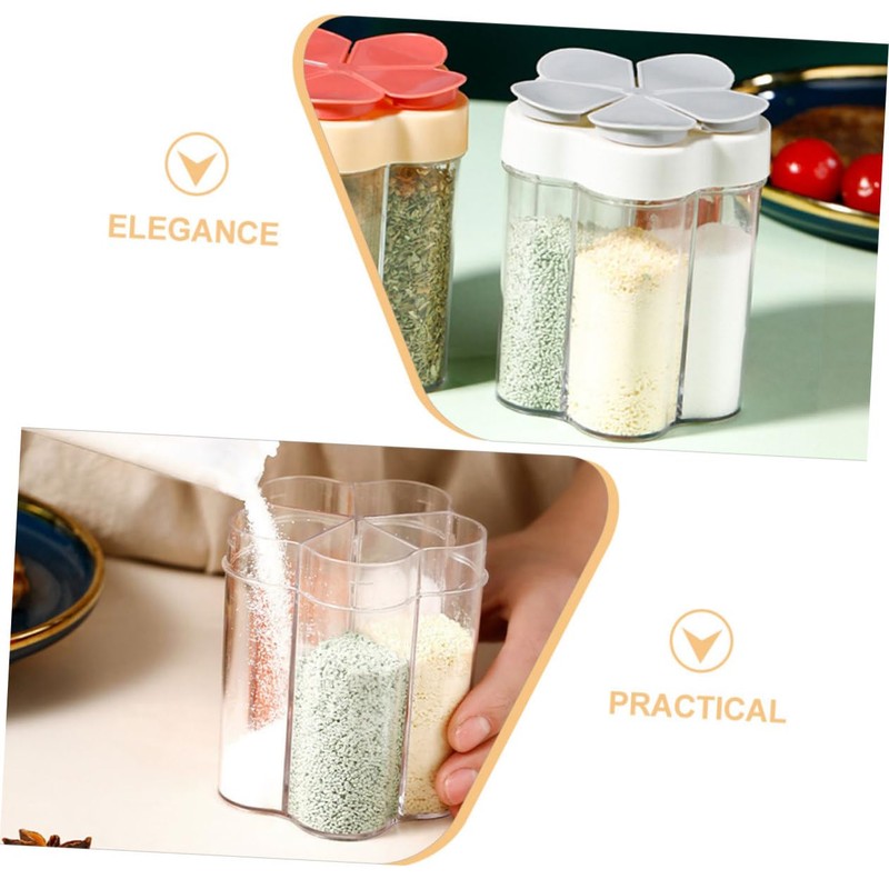 CIYODO Portable Spice Containers 2-piece Seasoning Jar Set Spice Dispenser