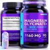 Thinbi Magnesium Glycinate+ 90 Capsules K2 5000IU Vitamin D3 High