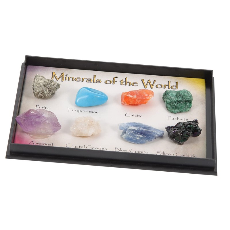 Mobestech 4sets Natural Specimen Irregular Crystals for Science Education Decor