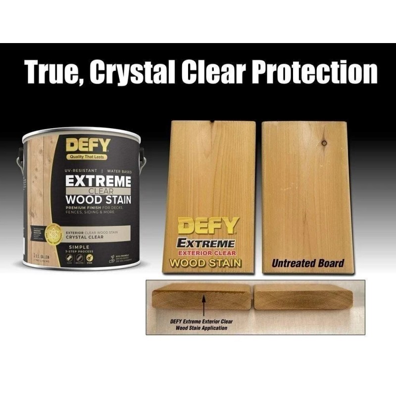 SaverSystems DEFY Extreme 1 Gallon Semi-Transparent Exterior Wood Stain, Driftwood