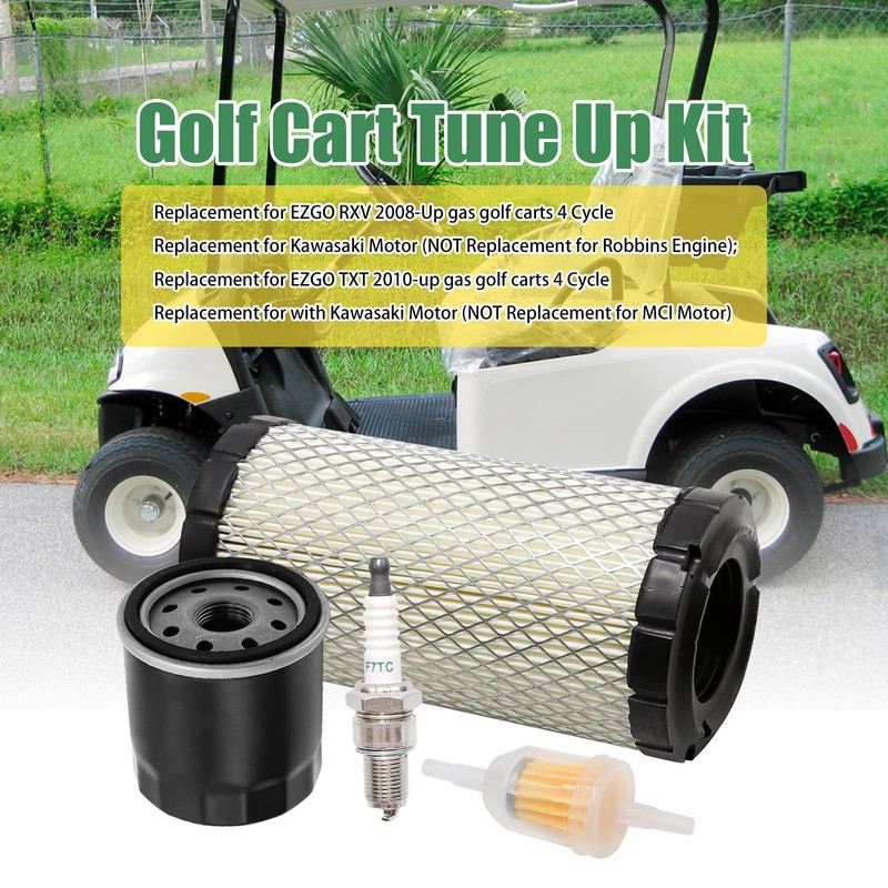 Vkinman 28463-G01 Golf Cart Air Filter with Spark Plug Tune