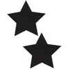 PASTEASE Nipple Pasties - Star: Solid Black Stars Pasty -