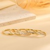 Sundurich Gold Stackable Rings for Women Non Tarnish,14K Gold Plated