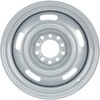 Speedway Motors 15x7 GM Rally Steel Wheels, Silver Painted Finish,