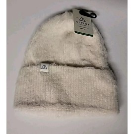 Alpine Design Women's Fuzzy Rib Beanie Cream One Size