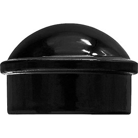 1-7/8" Chain Link Fence Post Cap - Use for 1-7/8" Outside Diameter Post/Pipe - Black Powder Coated Aluminum Chain Link Post Cap (3 Pack)