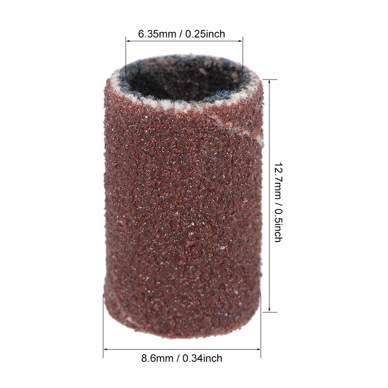 uxcell 1/4 Inch x 1/2 Inch Sanding Sleeves 180 Grits