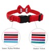 WDPAWS Dog Collar with Bowtie Soft Velvet Material with Quick