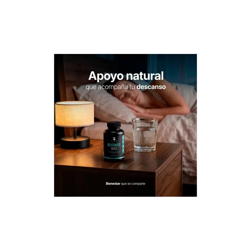 Glicinato Magnesio 120 Cápsulas Life Alta Absorción Aditivos