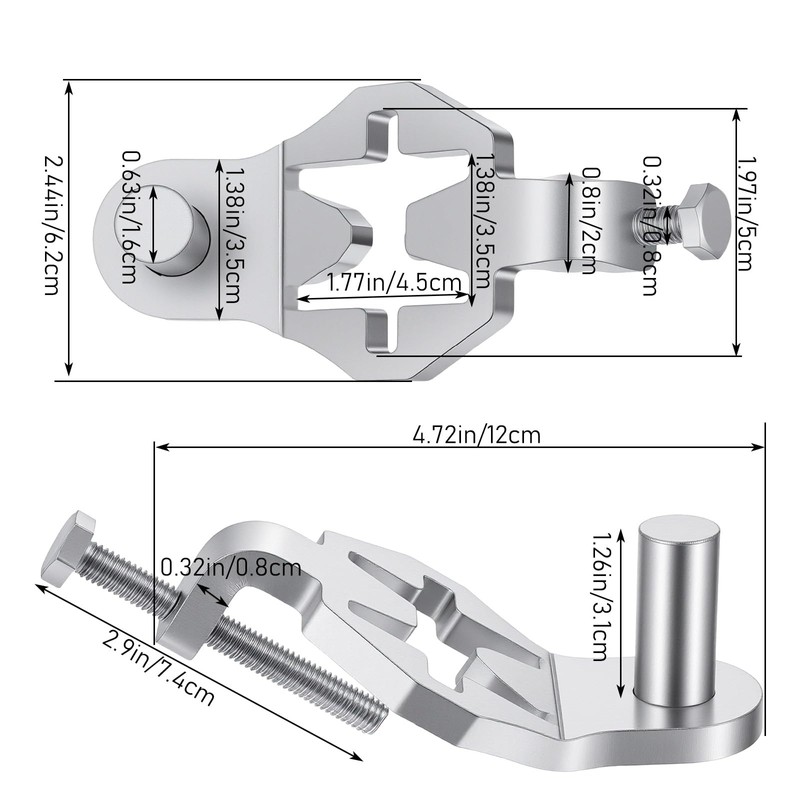 Afcabakila T-Post Gate Hinge Pins, Heavy Duty Gate Hanger,5/8 Inch,