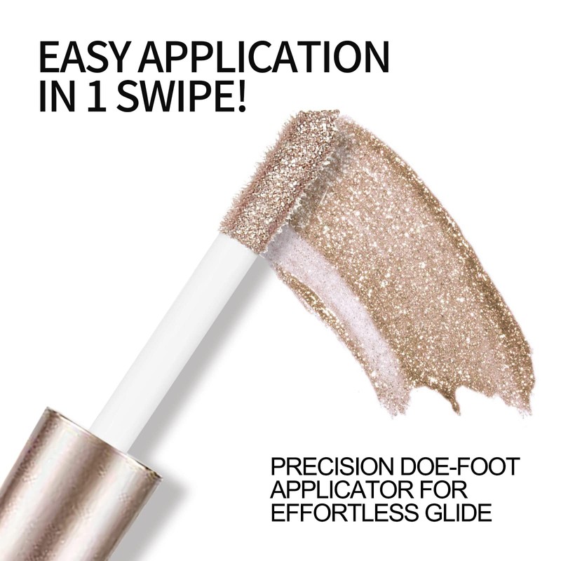 Anglicolor Eyeshadow,Liquid Glitter Eyeshadow,Highly Pigmented Glitter Gel Diamond Eyeshadow, Liquid