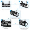 Combination Lock, 5 Digit Combination Padlock, 7mm Width Flexible Cable