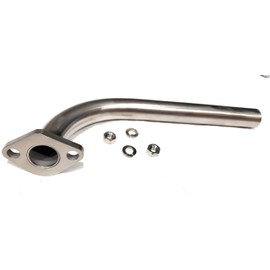ARSPORT Stainless Steel Exhaust Pipe for: Predator 212cc, Honda GX160 GX200