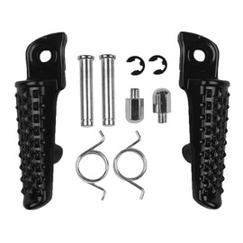 TCMT Black Front Foot Pegs Motorcycle Footpeg Footrest Bracket Set Fit For Honda CBR 600RR 2003-2024 CBR1000RR 2004-2024 CB1000R 2008-2025 50665-MFJ-305/50665-MFJ-D00/50660-MEL-305/50660-MEL-000