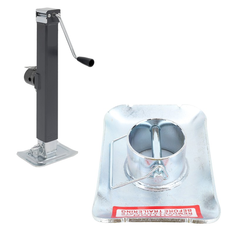 Trailer Jack Foot 5000lbs Capacity 2 Inch Diameter Tube Jack
