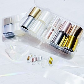 10-piece set nail hologram foil film, 1 piece, 10-piece set magic film / 10종 세트 네일 홀로그램 호일 필름, 1개, 10종세트 매직필름