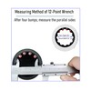 FOCMKEAS 1/4 Inch Ratcheting Combination Wrench SAE 72 Teeth 12