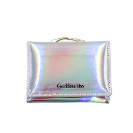 Eilova Orityle Fashion Women Trifold Wallet Shiny Holographic Ladies Girls Purese Clutch Coin Pocket Card Holder Organizer