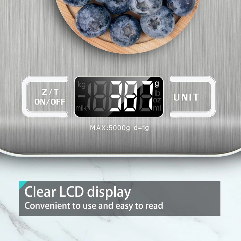 Domini Digital Kitchen Scale Accurate Food Weighing 5Kg Units Lcd