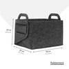 Rubberneck Multi-Purpose Felt Basket, Foldable Storage Bag with Two Handles,