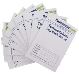 Pack of 10 X Temperature Log Books 6 Months Records - Monitor Fridge Freezer Log Book Temperature Food Safety and Hygiene