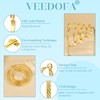 VEEDOFA Gold Hoop Earrings For Women, 14K Gold Plated Hypoallergenic