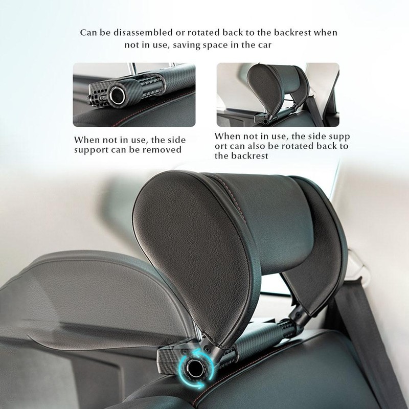 Car Seat Headrest Pillow U Shaped Adjustable Sleeping Travel Car