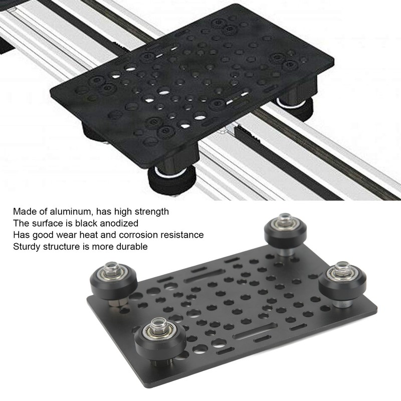 Gantry Plate Aluminum High Strength Gantry Board Black Anodized 3D