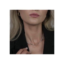 Daniel Wellington Classic Necklace One Size Double Plated Stainless Steel (316L) and Crystals Rose Gold, One size, Stainless Steel, No Gemstone