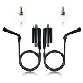 2PCS Ignition Coil Spark Plug For Suzuki Intruder 700 VS700 1986-1987 Intruder 750 VS750 1988-1991 Intruder 800 VS800 1992-2004 33410-38A02