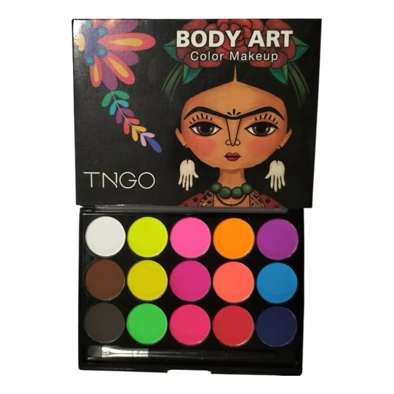 Tngo Body Art Tngo Neón + Clásico Maquillaje De Fantasía