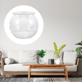 Lightweight Fish Tank Clear Fish Keeper Fish Tank for Home Small Fish Tank Portable Fish Tank Globe Fish Bowl Small Fish Bowl Tabletop Fish Tank Ornaments Office Goldfish Plastic