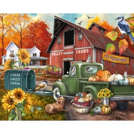 Ceaco - Farm Sweet Farm - 1000 Oversized Piece Jigsaw Puzzle