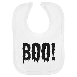 Azeeda 'Boo!' Soft Cotton Baby Bib (BI00061313)