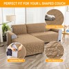 YUEANG Sectional Couch Covers L Shape Couch Cover for Dogs,