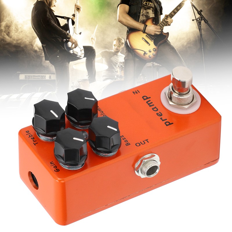 Preamp Guitar Effect Pedal Override B Box True Bypass Instrument