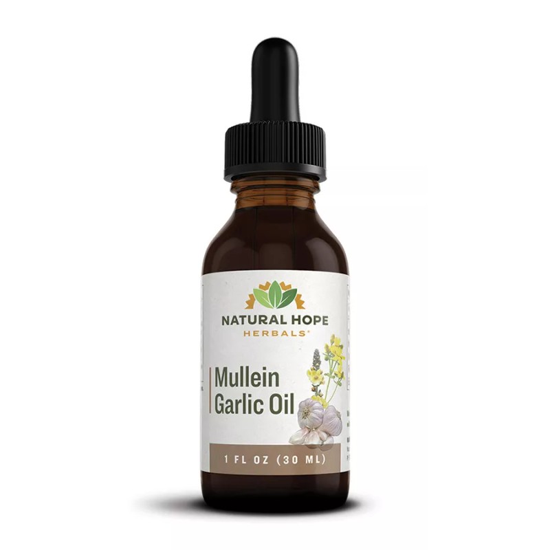 Natural Hope Herbals MULLEIN GARLIC OIL - Gentle Herbal Ear