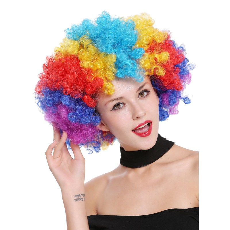 WIG ME UP - PW0011 Afro Wig Afro 70s Rainbow