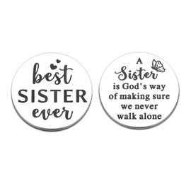 Sister Gifts from Sister Brother Sister in Law Birthday Gifts Galentines Day Gifts for Friend Valentines Day Gifts for Her Friendship Gift for Women Friend Back to School Wedding Christmas Double Side