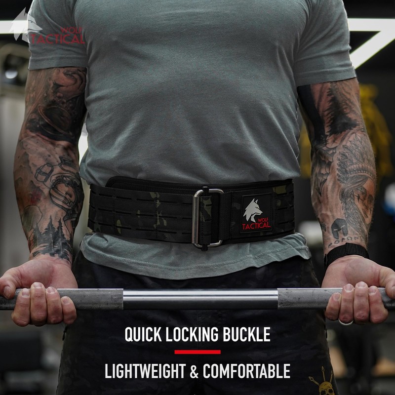 WOLF TACTICAL Weight Lifting Belt – Weight Belt for Men,