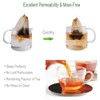 Aksuaple Eco-Fil Disposable Tea Filter Bags for Loose Tea, Wood