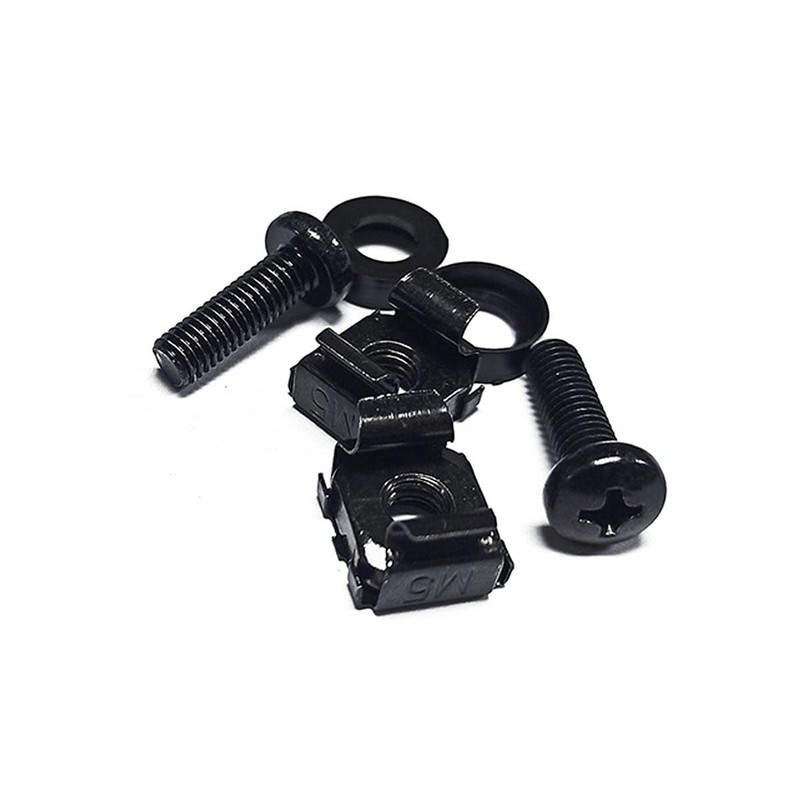 Monoprice M6 x 16mm Server Rack Mount Cage Nuts, Screws