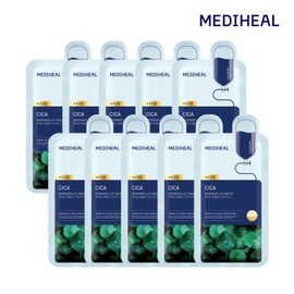 Mediheal Derma Plus Cica Mask 10 Sheets [Sensitive Skin Soothing] / 메디힐 더마플러스 시카 마스크 10매 [예민진정]