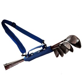 Golf Club Bag Mini for Men Women Kids Driving Range Course Practice, Golf Pencil Bag with Shoulder Straps Sleeves Lightweight Durable Fashion for Golf Training (Blue)