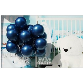 Balloons Round Balloons 30 cm Pearl Blue Blue Pack of 30 